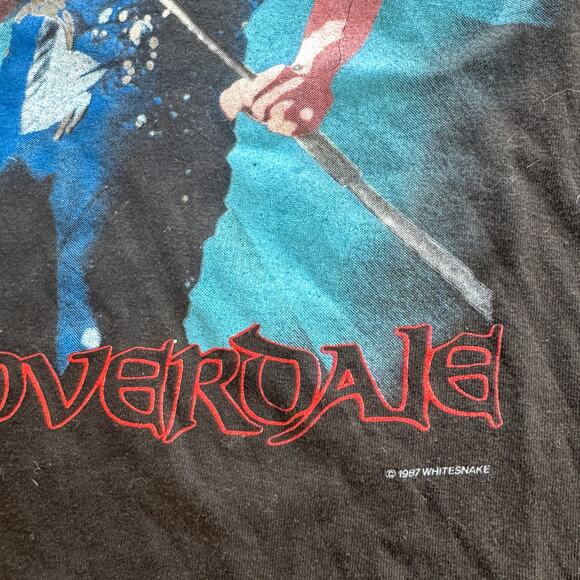 Vintage 1988 Whitesnake Tour T-Shirt David Coverdale Spring Ford 50/50 Tag XL - Picture 3 of 12